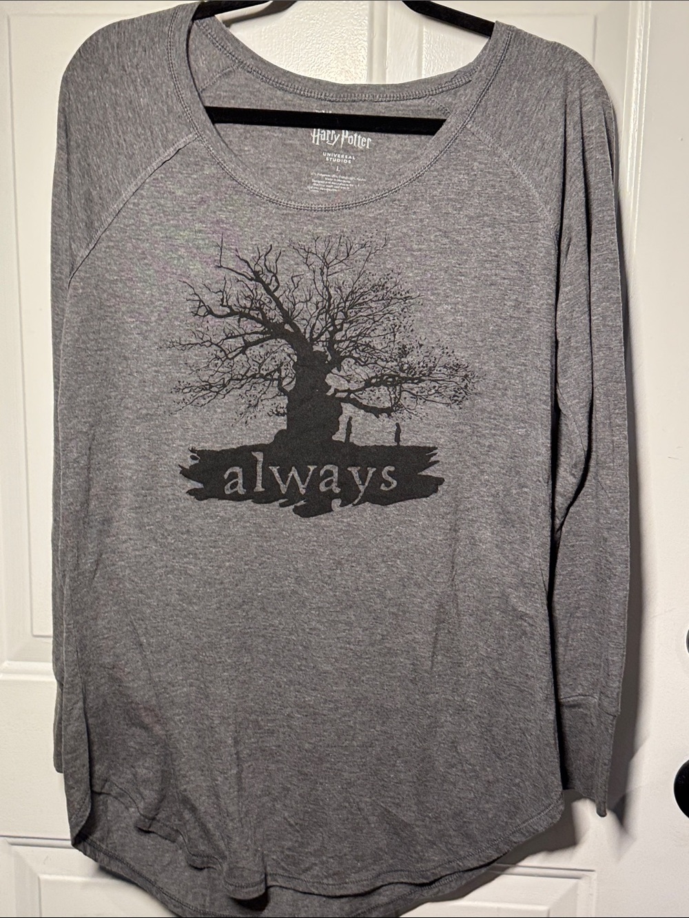 Harry Potter Gray 'Always' Long Sleeve Tee